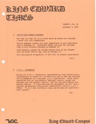 King Edward Times Volume 5, Number 30, November 3, 1978