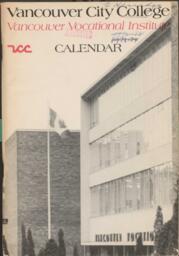 Vancouver City College Vancouver Vocational Institute Calendar