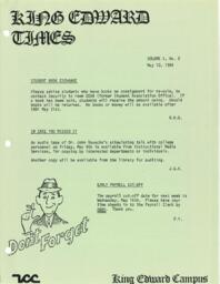 King Edward Times Volume 10, Number 06, May 10, 1984