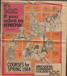 1984 Spring VCC Continuing Education Calendar