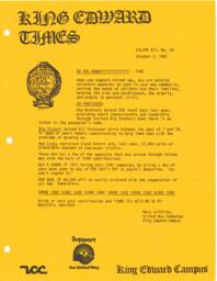 King Edward Times Volume 7, Number 25, October 2, 1981