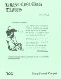 King Edward Times Volume 6, Number 31, November 14, 1980