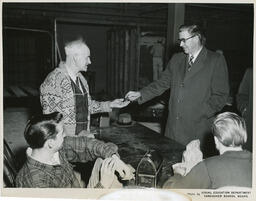 Plastering instructor and administrator, ca. 1955