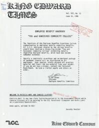 King Edward Times Volume 16, Number 11, June 16, 1988