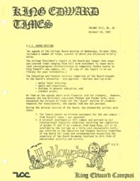 King Edward Times Volume 8, Number 26, October 28, 1982