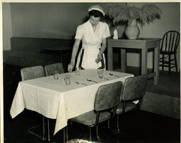 Server setting table, ca. 1949