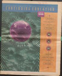 1996 Fall VCC Continuing Education Calendar