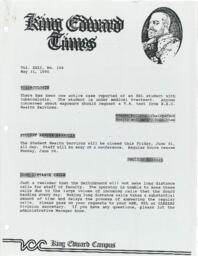 King Edward Times Volume 22, Number 106, May 31, 1990