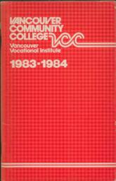 1983-1984 Vancouver Community College Vancouver Vocational Institute Calendar