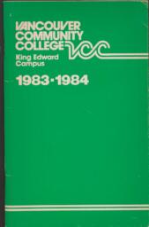 1983-1984 Vancouver Community College King Edward Campus Calendar