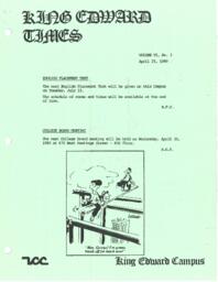 King Edward Times Volume 6, Number 3, April 25, 1980
