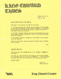 King Edward Times Volume 7, Number 10, June 5, 1981