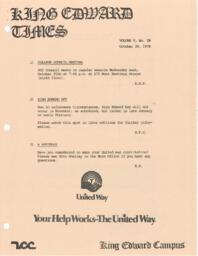 King Edward Times Volume 5, Number 28, October 20, 1978