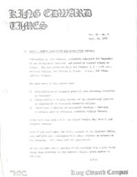 King Edward Times Volume 2, Number 8, September 26, 1975