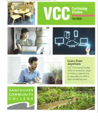 2020 Fall VCC Continuing Studies Calendar