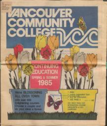 1985 Spring & Summer VCC Continuing Education Calendar
