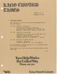 King Edward Times Volume 5, Number 25, September 30, 1978