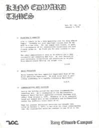 King Edward Times Volume 2, Number 18, January 5, 1976