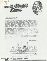 King Edward Times Volume 18, Number 51, April 6, 1989