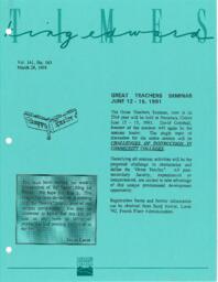 King Edward Times Volume 141, Number 143, March 28, 1991