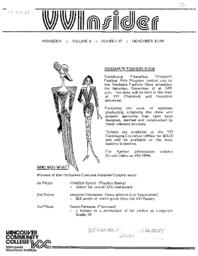 VVInsider Volume 6, Number 17, November 21, 1988