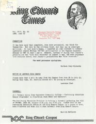 King Edward Times Volume 19, Number 62, June 22, 1989