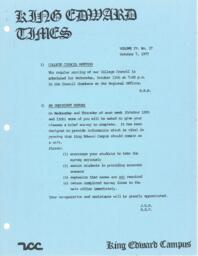 King Edward Times Volume 4, Number 27, October 7, 1977