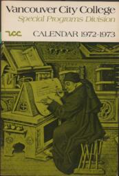 1972-1973 Vancouver City College Special Programs Division Calendar
