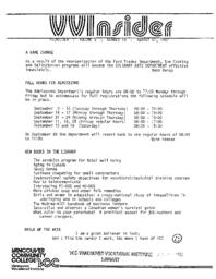 VVInsider Volume 5, Number 18, August 7, 1987