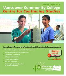 2006 Winter VCC Centre for Continuing Studies Calendar