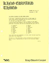 King Edward Times Volume 8, Number 22, September 2, 1982