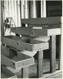 Wooden stairs, ca. 1972