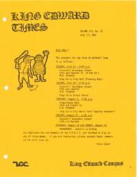 King Edward Times Volume 7, Number 15, July 17, 1981