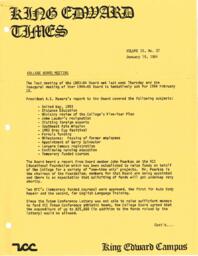 King Edward Times Volume 9, Number 37, January 19, 1984
