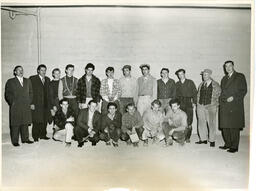 Plastering class photo, ca. 1955