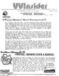 VVInsider Special Edition, October 15, 1987