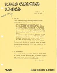 King Edward Times Volume 2, Number 79, March 25, 1977