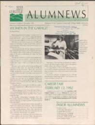 AlumNews Volume 6 Number 2 November 1991