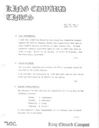 King Edward Times Volume 2, Number 7, September 19, 1975