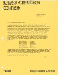 King Edward Times Volume 12, Number 02, April 10, 1986