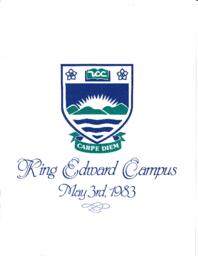 Program of the opening ceremonies of King Edward Campus