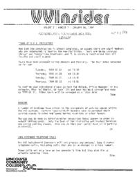 VVInsider Volume 2, Number 1, January 6, 1984