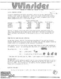 VVInsider Volume 4, Number 8, March 14, 1986
