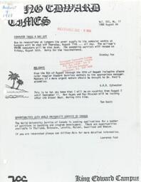King Edward Times Volume 16, Number 17, August 4, 1988