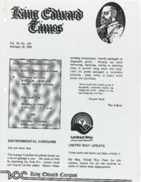 King Edward Times Volume 38, Number 140, February 28, 1991