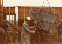 "Topping off" ceremony on Dunsmuir building roof