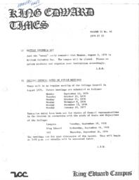King Edward Times Volume 2, Number 46, July 23, 1976