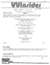 VVInsider Volume 2, Number 29, July 20, 1984