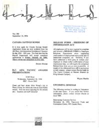 King Edward Times Volume 293, September 15, 1994
