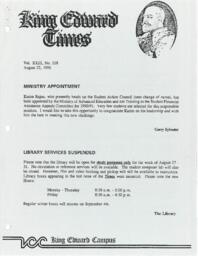 King Edward Times Volume 23, Number 118, August 23, 1990